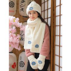 677888【礼盒】帽子围巾手套三件套围脖一体生日礼物女送女生冬季可爱